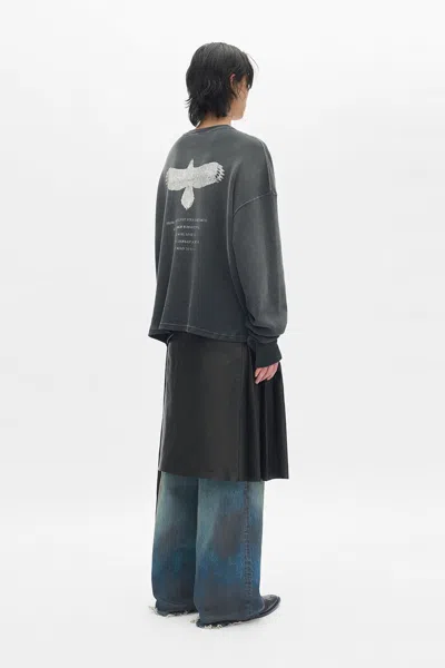 Ann Demeulemeester Emil Long Sleeve T-shirt In Gray