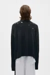 Ann Demeulemeester Emil Long Sleeve T-shirt With Printed Patches In Multicolor