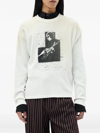 Ann Demeulemeester Emil Long-sleeve T-shirt In Neutral