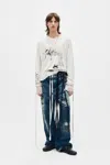 Ann Demeulemeester Long Sleeve T-shirt In Multicolor