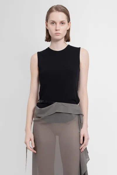 Ann Demeulemeester Emy Tank Top In Black