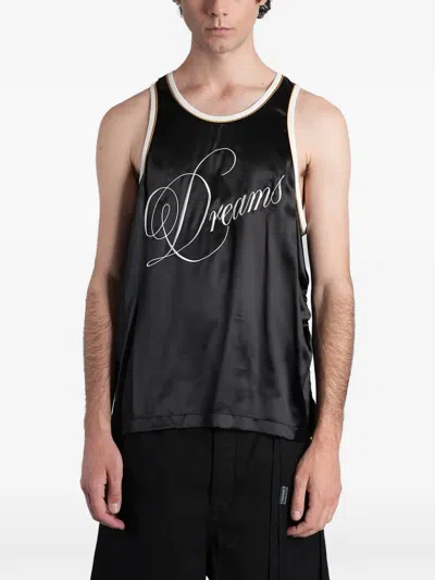 Ann Demeulemeester Endor Wrinkled Tank Top In Black