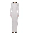Ann Demeulemeester Enza Long-sleeved Dress In White