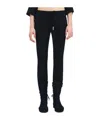 Ann Demeulemeester Esti Cropped Bias Cut Trousers In Black