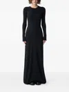 Ann Demeulemeester Eva Open-back Ribbed Maxi Dress