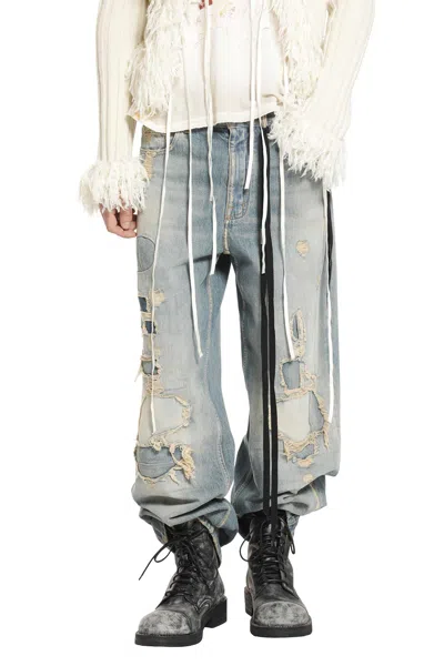 Ann Demeulemeester Evan 5 Pocket Jeans In Blue