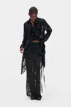 Ann Demeulemeester Eveline Long Bias Skirt In Black