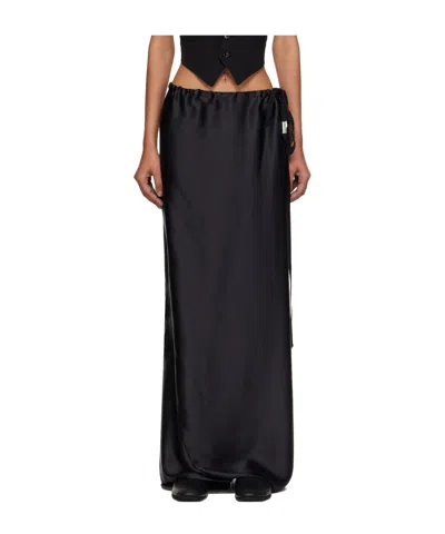 Ann Demeulemeester Eveline Long Bias Skirt In Black