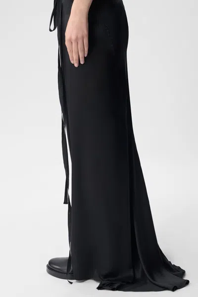 Ann Demeulemeester Eveline Long Bias Skirt In Multicolor