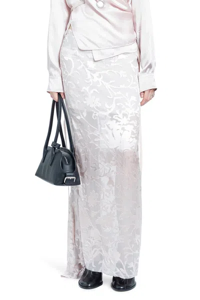 Ann Demeulemeester Eveline Long Bias Skirt In Pink