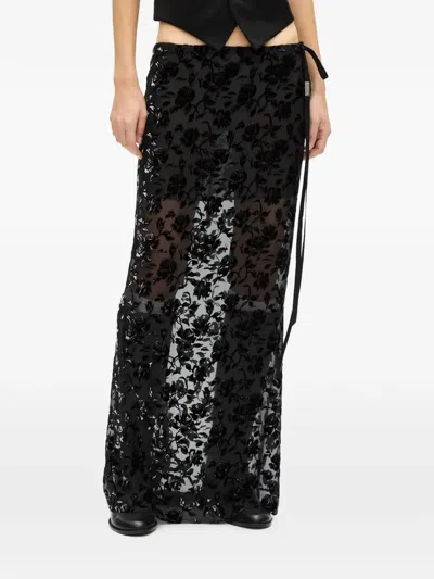 Ann Demeulemeester Eveline Maxi Skirt In Black