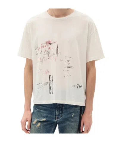 Ann Demeulemeester Everything Is Fine Sketch T-shirt In Neutral