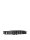 Ann Demeulemeester Eyelet-embellished Leather Belt In Multi