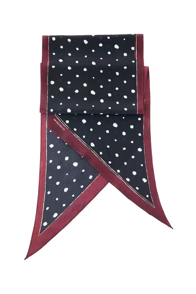Ann Demeulemeester Ezo Foulard With Pois In Black