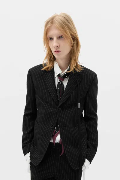 Ann Demeulemeester Ezo Foulard With Pois In Black