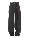 Ann Demeulemeester Claire 5-pockets Comfort Trousers Faded Denim In Rojo