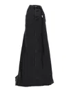 Ann Demeulemeester Goele 5-pockets Comfort Skirt Faded Denim In Red