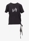 Ann Demeulemeester Fanie Printed T-shirt In Black