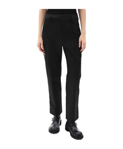 Ann Demeulemeester Fera Straight Leg Cropped Trousers In Black