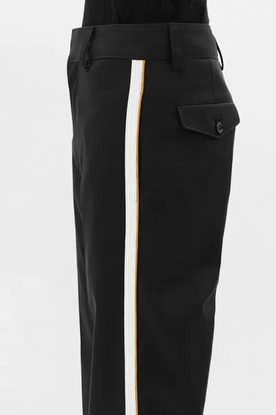 Ann Demeulemeester Fera Straight Leg Cropped Trousers In Multi