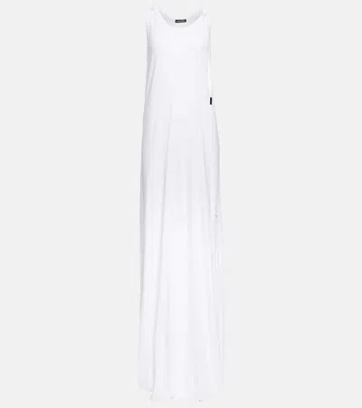 Ann Demeulemeester Fernande Flared Cotton Gown In White