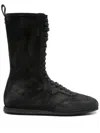 Ann Demeulemeester Fides High-top Boxing Sneakers In Black