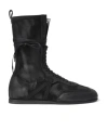 Ann Demeulemeester Fides High-top Boxing Sneakers In Black