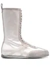 Ann Demeulemeester Round-head Short Boots In Nude