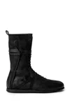 Ann Demeulemeester Fides Soft High-top Boxing Sneakers In Animal Print