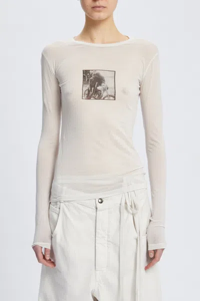 Ann Demeulemeester Fiene Printed Cotton T-shirt In Animal Print