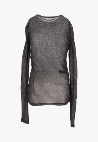 Ann Demeulemeester Fiene Thorns T-shirt In Black