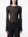 Ann Demeulemeester Fiene Top In Black