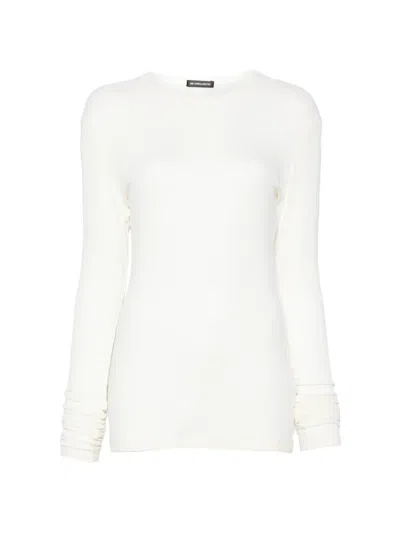 Ann Demeulemeester Fiene Top In White