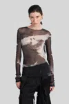Ann Demeulemeester Fiene Topwear In Black Polyamide In Black
