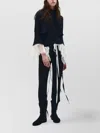 Ann Demeulemeester Fitted Shirt Laced Bor
