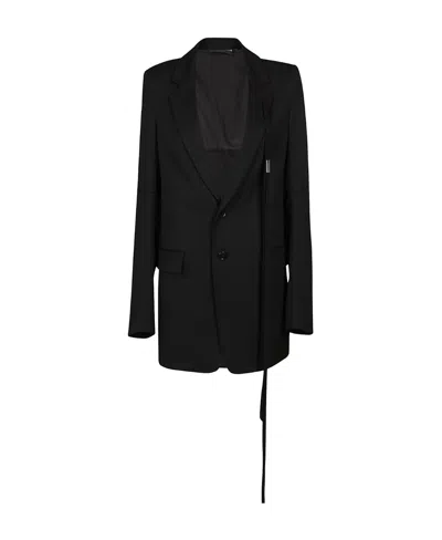 ANN DEMEULEMEESTER FITTED SINGLE-BREASTED JACKET