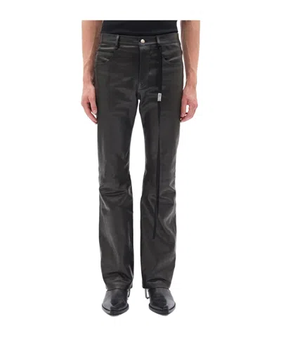 Ann Demeulemeester Five-pocket Flared Casual Pants In Animal Print