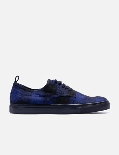 Ann Demeulemeester Flannel Sneakers In Blue
