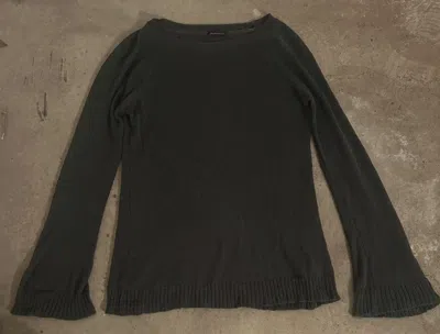 Pre-owned Ann Demeulemeester Flared Sleeve Knitted Jumper (early 00‘s In Gray