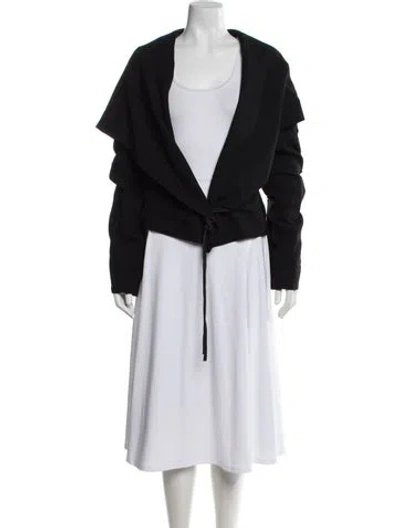 Pre-owned Ann Demeulemeester Fleece Jacket In Black