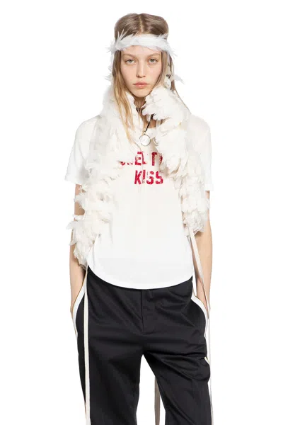ANN DEMEULEMEESTER FLOOR MICRO ''ELECTRIC KISS'' T-SHIRT