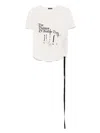 Ann Demeulemeester Floor Micro T-shirt In White
