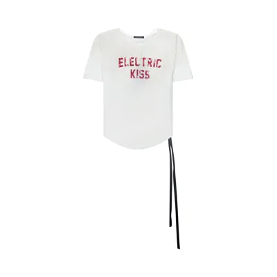 Pre-owned Ann Demeulemeester Floor Micro T-shirt 'white' | Women's Size Xs