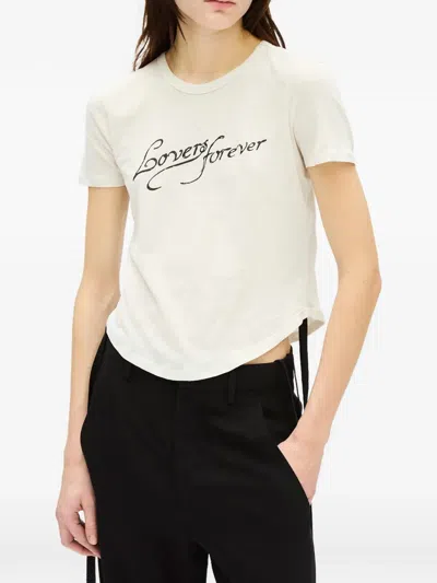 Ann Demeulemeester Floor T-shirt In White