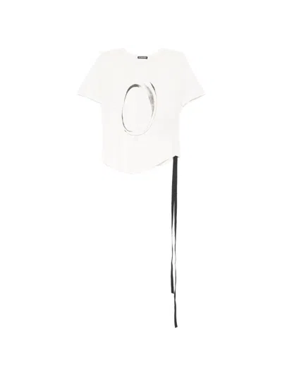 Ann Demeulemeester Floor T-shirt In Yellow