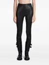 Ann Demeulemeester Florence Leather Leggings In 黑色