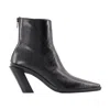 Ann Demeulemeester Pointed Short Boots In Black