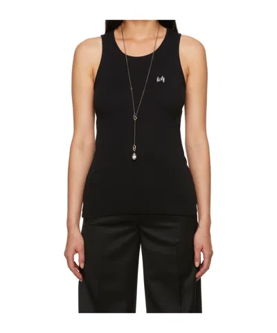 Ann Demeulemeester Fonsin Logo Vest In Black