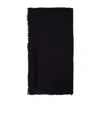Ann Demeulemeester Frayed-edge Scarf In Black