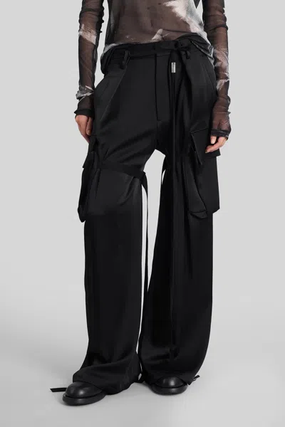 Ann Demeulemeester Fressa Pants In Black Acetate